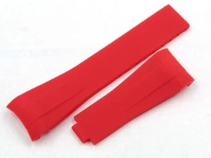 Watch Band Silicone Rosso Accessori Orologi Lusso 20/16mm Impermeabile New - Imagen 1 de 4