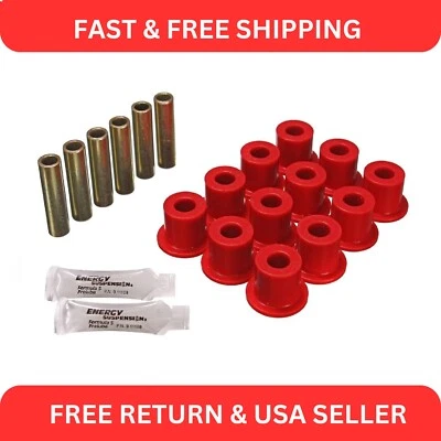 Juego de bujes de resorte de hoja Energy Suspension 6.2102R para 72-80 Scout II Foto 1 de 2