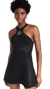 adidas by Stella McCartney TRUEPACE Running Dress with Shorts. Color Black. New - Foto 1 di 24