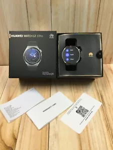 HUAWEI GT3 PRO 46MM-Black Smart Watch Water-Resistant Magnetic Sensor Wrist USED - Picture 1 of 5