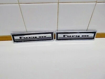 1966 Plymouth Fury III Interior Door Panel Emblem - Image 1 of 4