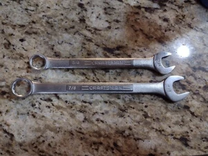 Juego de 2 llaves de extremo abierto Craftsman de 7/8" y 3/4" forjadas en EE. UU. - VA - Imagen 1 de 4