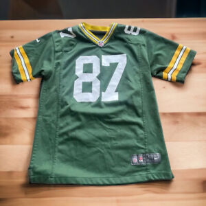 Green Bay Packers Youth Jersey Large Nike NFL 87 Nelson 🌿1443