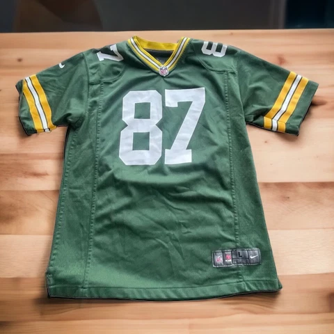 Green Bay Packers Youth Jersey Large Nike NFL 87 Nelson 🌿1443 Cover