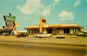 HÖHLENSTADT, KENTUCKY - JOLLY'S ROADSIDE MOTEL & RESTAURANT - VINTAGE POSTKARTE - Bild 1 von 2
