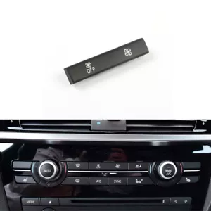 1x Black ABS Car Front AC Button Fan Speed Button For BMW X3 F25 2015-2017 - Picture 1 of 5