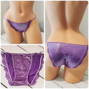 Victorias Secret Dream Angels String Bikini Panty Shiny 4/XS PURPLE Foxglove - Picture 1 of 7