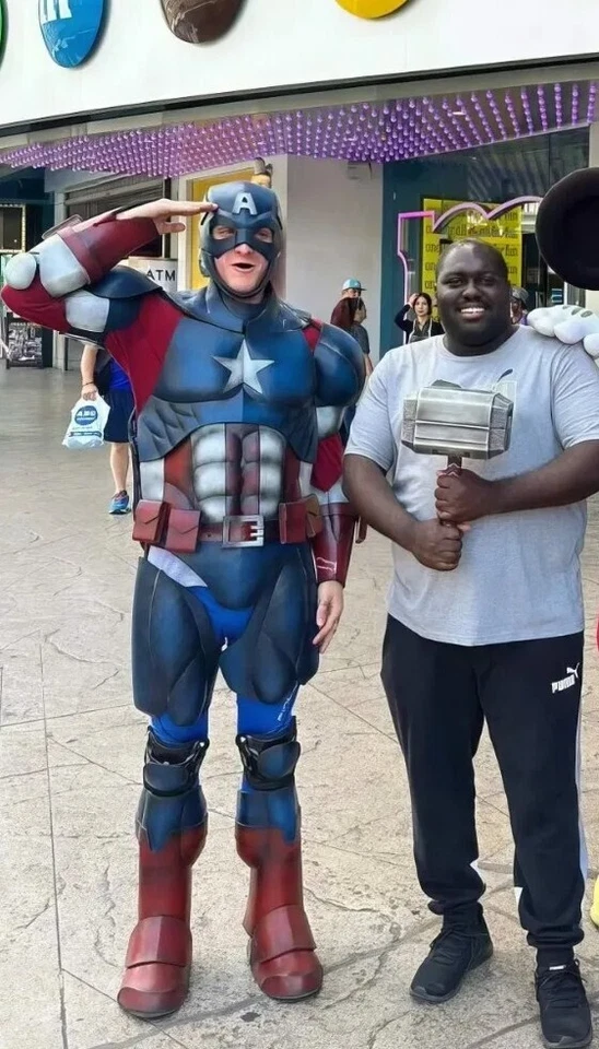 Captain America Cosplay 服装 Eva 泡沫盔甲 Eva 泡沫肌肉套装  — 第 1/4 张图片