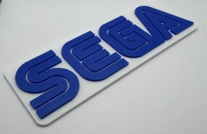 Rectangular SEGA Logo Sign - Wall Mounted for Gaming Rooms, Man Caves, Desk etc! - Picture 1 of 3