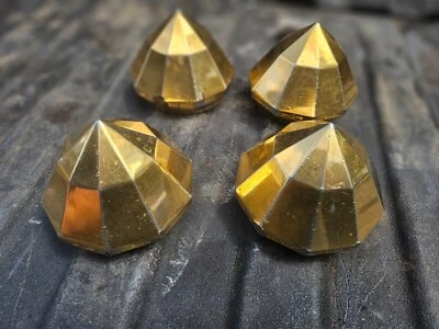 4 dayton wire wheels gold bullet knockoff caps lowrider knockoffs rim spinners - Image 1 of 4