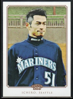 Ichiro Suzuki 2010 Topps 206 #52  Seattle Mariners  Hall of Fame  #1 - Image 1 of 2