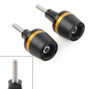 2x Cursori Telaio Protezione Caduta Per Yamaha Suzuki Honda Kawasaki Universali Oro - Foto 1 di 5
