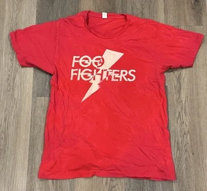 Vintage Tultex Foo Fighters T-Shirt Lightning Bolt Logo Men's Large - Picture 1 of 3
