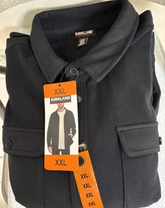 Kirkland Signature Hemdjacke Herren Größe XXL Schwarz Neu - Bild 1 von 4