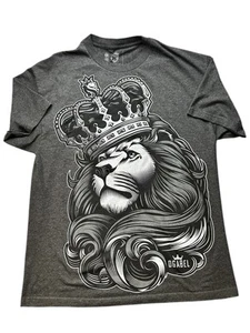 Camiseta gráfica OG Abel OG León para hombre XL gris ropa de calle arte tatuaje - Imagen 1 de 7