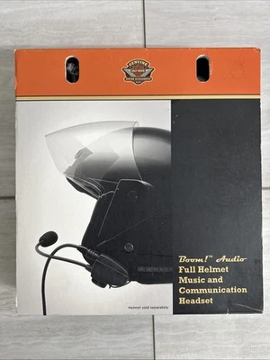Harley Davidson подлинный бум! Аудио шлем музыки Comm гарнитура 77117-10 новый в коробке - Изображение 1 из 4