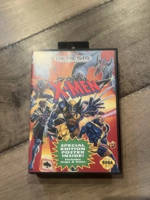 X-Men (Sega Genesis, 1993) WITH BOX NO MANUAL OR POSTER - Image 1 of 4