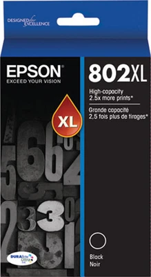 New Genuine Epson 802XL Black Ink Cartridges WF-4720 - Image 1 of 3