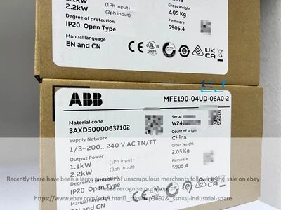 Brand new ABB MFE190-04UD-06A0-2 Servo Drive MFE190-04UD-06A0-2 - Image 1 of 2