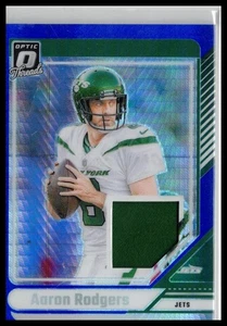 2024 Donruss Optic #DTB-ARS Aaron Rodgers Donruss Threads Blue Hyper - Picture 1 of 2