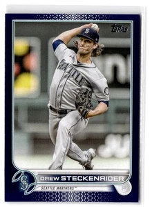 2022 Topps Update Drew Steckenrider #US205 Royal Blue Seattle Mariners - Bild 1 von 2