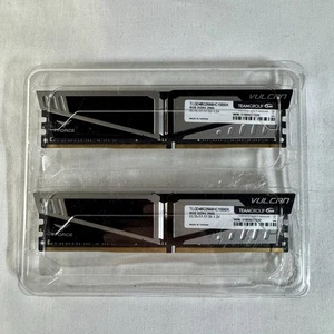 Team Group Vulcan 16GB 2x8GB T Force DDR4 2666MHz RAM 1.2V TLGD48G2666HC15BBK - Picture 1 of 4