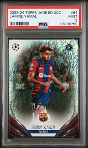 Lamine Yamal 2023-24 Topps Jade UCC #64 Rookie RC PSA 9 Mint - Picture 1 of 2