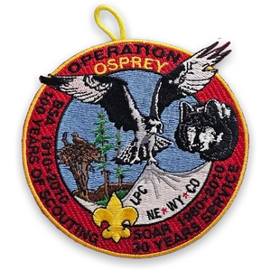 Boy Scouts Operation Osprey, 100 Years of Scouting Embroidered Patch 1910-2010 - Picture 1 of 5