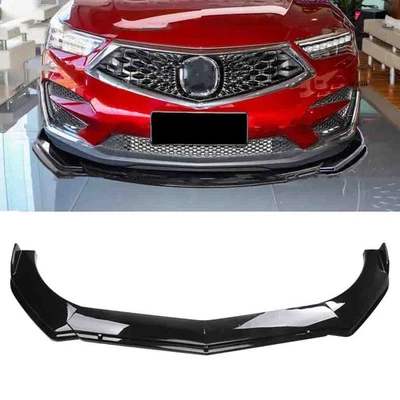 For Acura MDX RDX Front Bumper Lip Chin Spoiler Splitter Body Kit Grossy Black - Image 1 of 4
