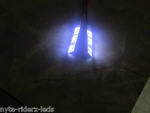 BLANCO 5050 SMD LED 2 TIRAS 3 LED CADA UNO SE ADAPTA A TODOS ACURA KIA TOTAL 6 LEDS - Imagen 1 de 1