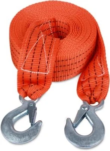 Tow Strap with Hooks 2In X20Ft Recovery Strap 10000LB Break Strengthened Towing - Picture 1 of 2