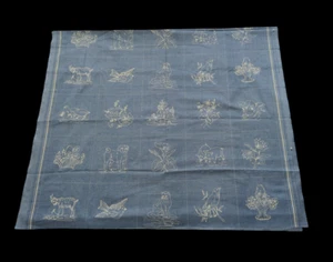 Benartex Kaye England Rural Scenes Quilting Panels Blue 4 yards - Picture 1 of 2