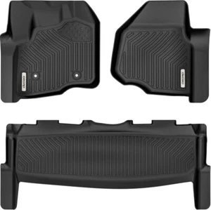12-16 Ford F250 F350 F450 Super Crew Cab Floor Mats TPE All-Weather OEDRO Floor - Picture 1 of 6