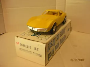 1969 Chevrolet Corvette Maßstab 1:25 - PROMO BY MPC, MEADOWDALE GELB MIT BOX!! - Bild 1 von 11