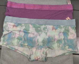 Victoria's Secret Shortie Panties (2 Pair) - Size Medium  - Pastel - Logo Waist  - Picture 1 of 4