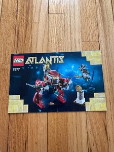 Lego Atlantis Seabed Strider (7977) Instruction Booklet Only - Picture 1 of 1
