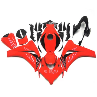 Kit de carenado rojo negro + tanque para carrocería de inyección Honda CBR1000RR 2008-2011 Foto 1 de 4