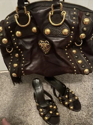 Gucci Babouska Bag And Shoes 38 BROWN - Image 1 of 4