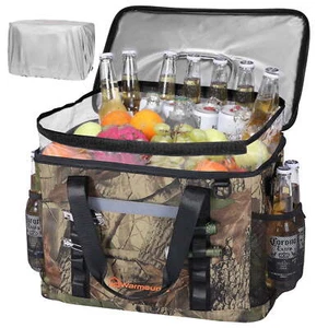 Soft Side Cooler Bag Camo Insulated Leakproof Large Portable Camping Beach Lunch - Picture 1 of 9