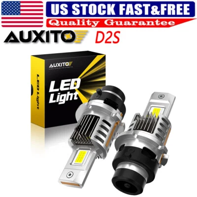 AUXITO D2S D2R LED Headlight Bulb Conversion Kit Replace HID Xenon Super White - Image 1 of 4