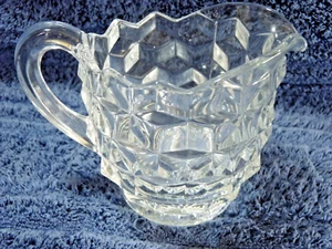 Fostoria American Cube Glas großes Milchkännchen - Bild 1 von 10