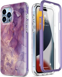 for iPhone 15 Pro Max, Protective Phone Case Built-in Screen Protector 6.7" - Picture 1 of 13