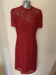 Red Lace Dress From Very Size 10 ‘Party Time’ - Picture 1 of 8
