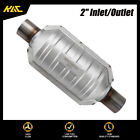 1Pcs 2" Inlet/Outlet Universal Catalytic Converter High Flow EPA Approved 53004