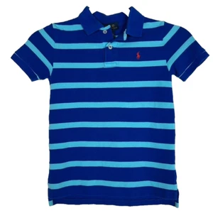 Polo Ralph Lauren Childs Sz 7 striped polo shirt Preppy Academia Classic - Picture 1 of 8