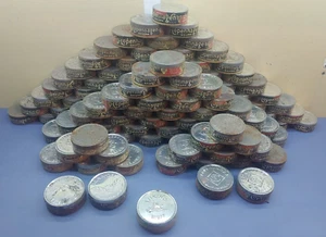 HUGE Lot of 114 Vintage Cardboard Copenhagen Snuff Tins - w/ Right Cut, Viking - Picture 1 of 9