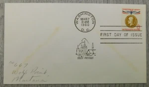 First Issue Pres Czech Masarvk Patriot 1960 Truth Prevails Stamp Envelope Cover - Picture 1 of 4