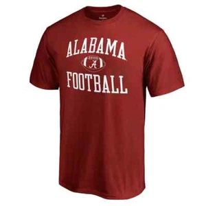 Alabama Crimson Tide NCAA Fanatics Red Football Tee Shirt Brand New - Imagen 1 de 1