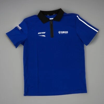 Polo Yamaha Racing GYTR Motocross Azul Hombres L Mecánico Fábrica Pit Crew Foto 1 de 4