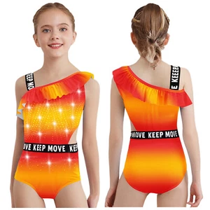 Kid Girl Bathing Suit Casual Swimwear Sparkly Swimsuit Stretchy Beachwear Soft - Picture 1 of 63
